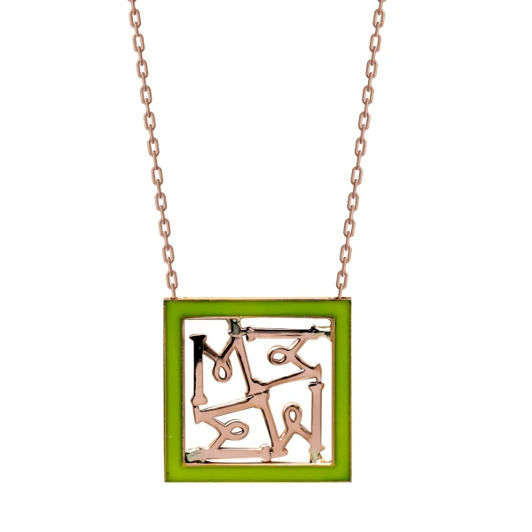 Gold Buchstaben Halskette