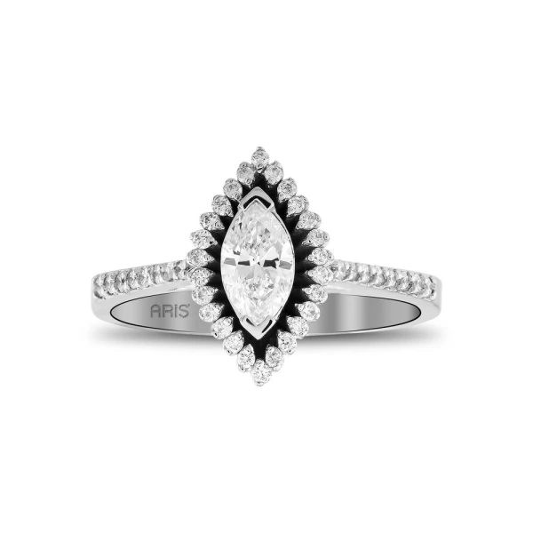 Diamant Markiz Fantasie Ring
