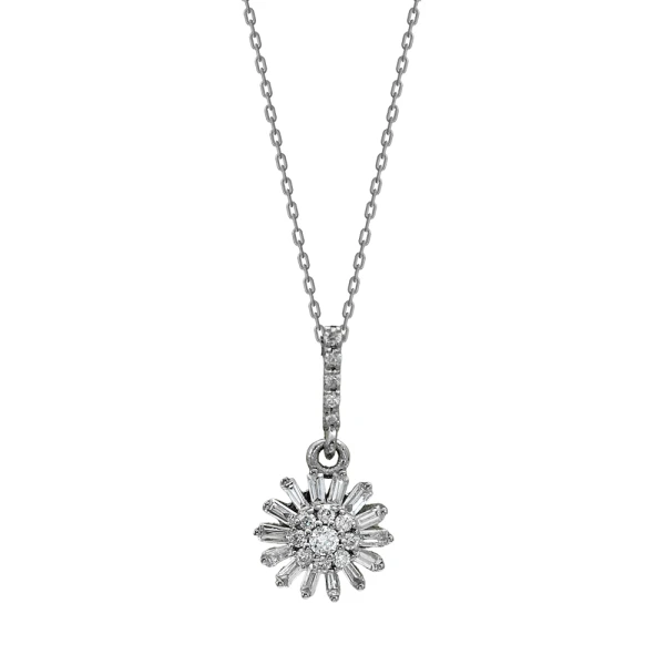 Diamant Baguette Halskette