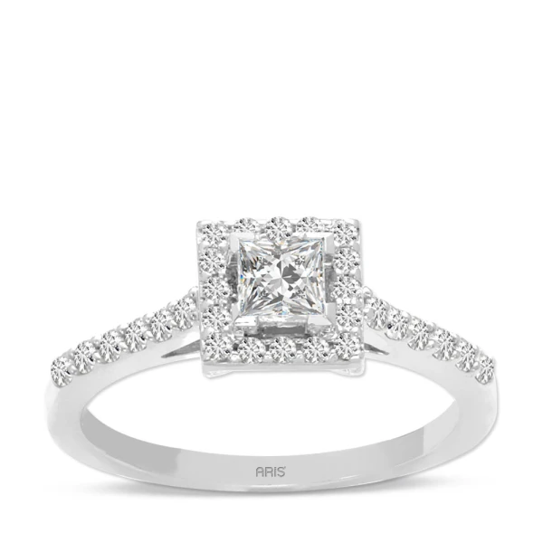 0,61 Karat Diamant Prinzessin Fantasie Ring
