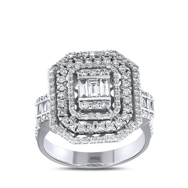 Diamant Fantasie Baguette Ring