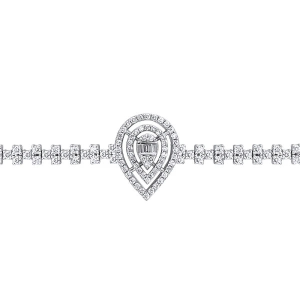 Diamant Fantasie Baguette Armband