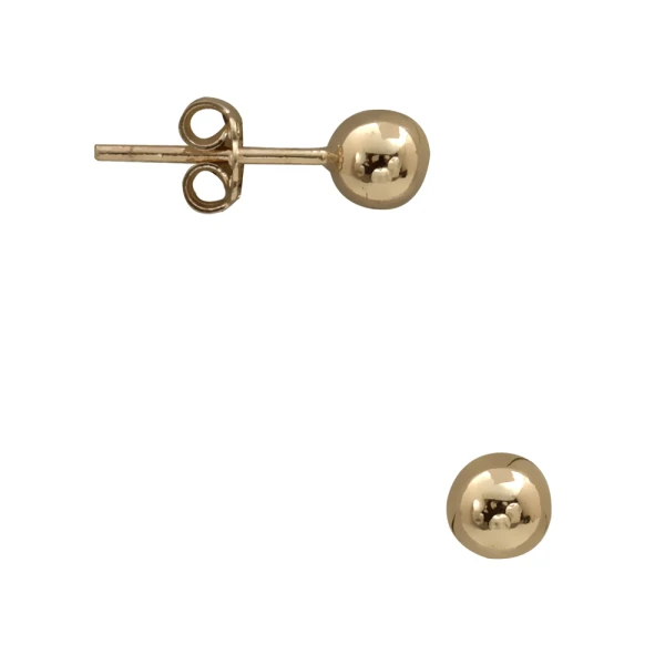 Gold Ohrstecker Kugel