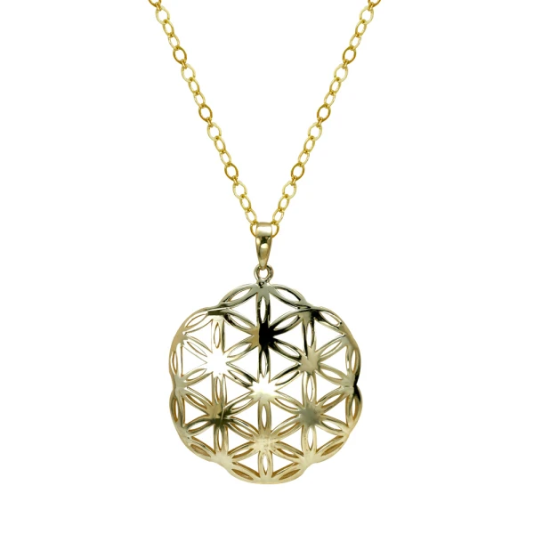 Symbolsammlung Lebensblume Goldkette