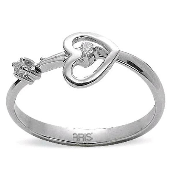Diamantring Herz