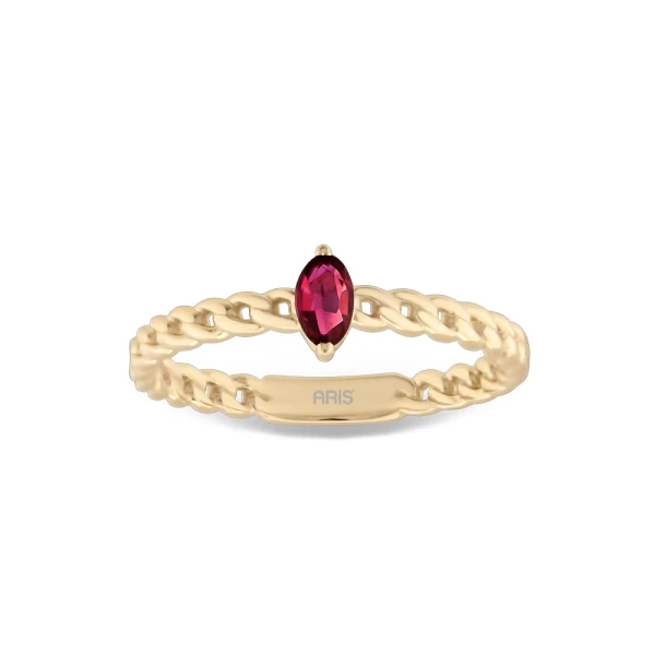 Markiz Schliff Rubin Ring