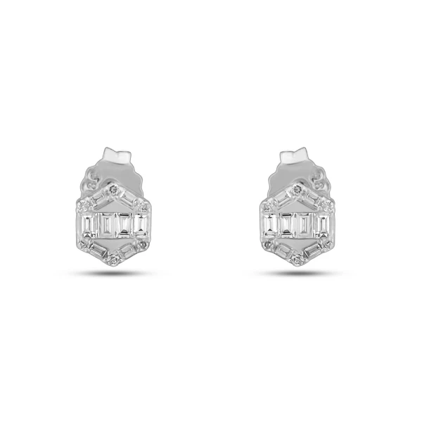 Diamant Baguette Ohrring