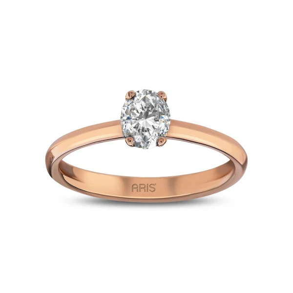 0,30 Karat Diamant Oval Solitärring