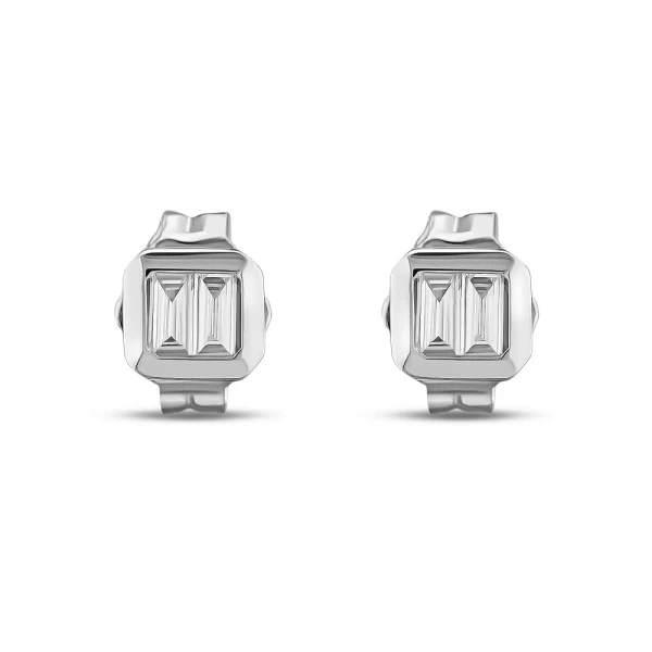 Diamant Baguette Ohrringe