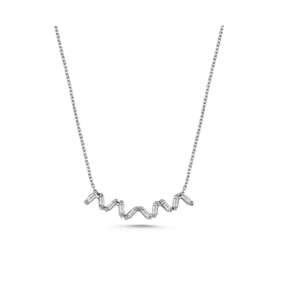 Diamant Baguette Halskette