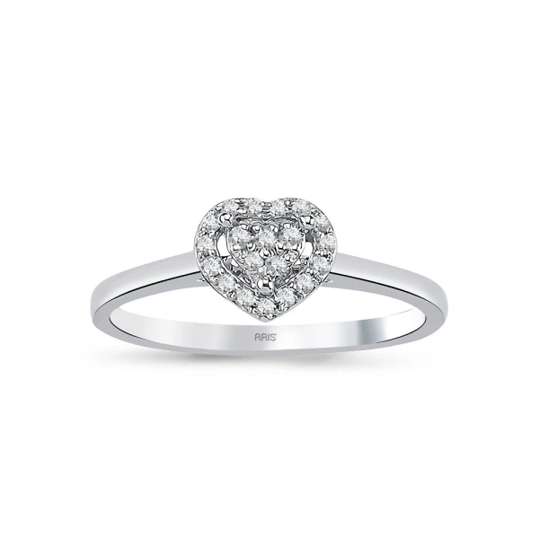 Diamant Fantasie Herz Ring