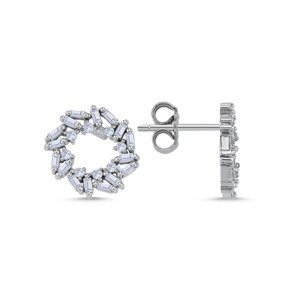 Diamant Baguette Ohrringe