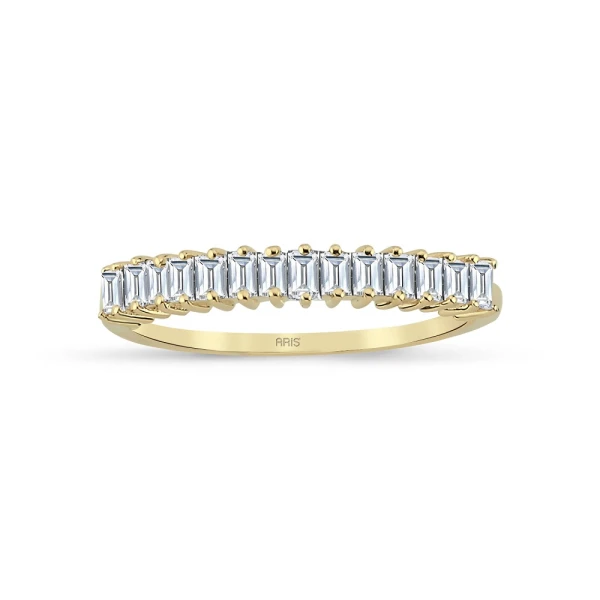 Diamant Reihiges Baguette Ring
