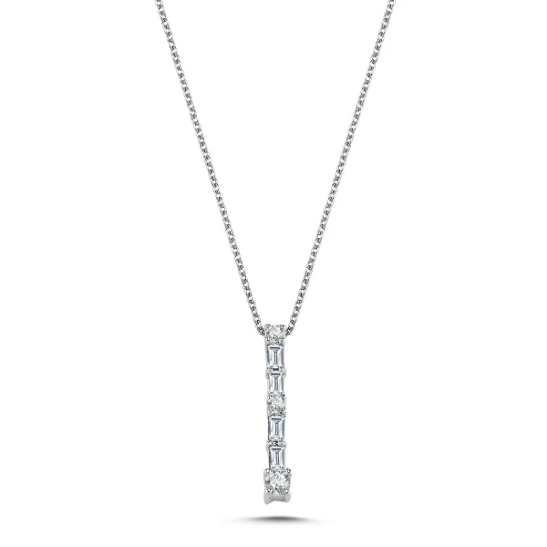 Diamant Baguette Halskette