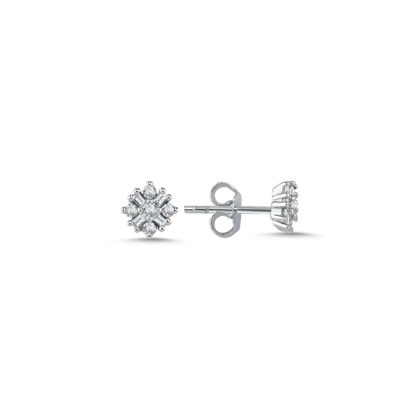 Diamant Baguette Ohrringe
