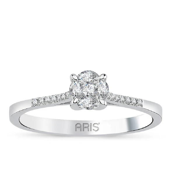 0,21 Karat Diamant Effekt Solitärring Ring
