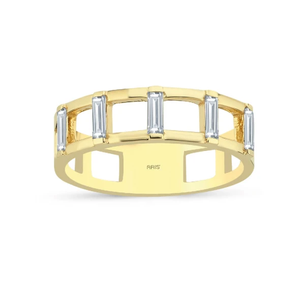 0,33 Karat Diamant Eternity Baguette Ring