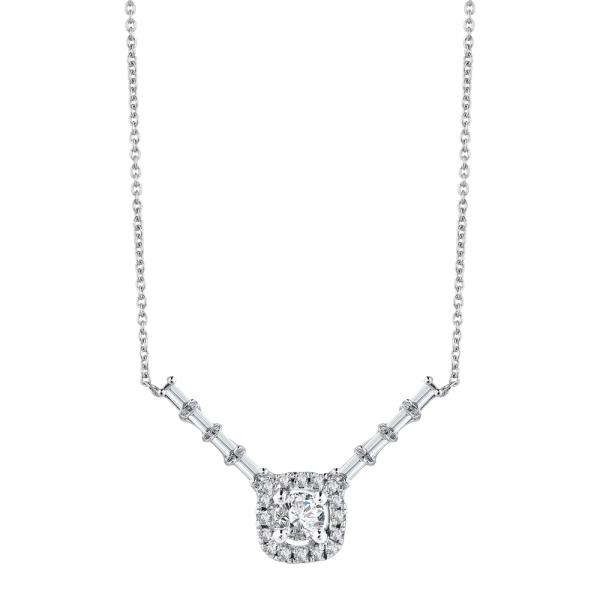 Diamant Baguette Halskette