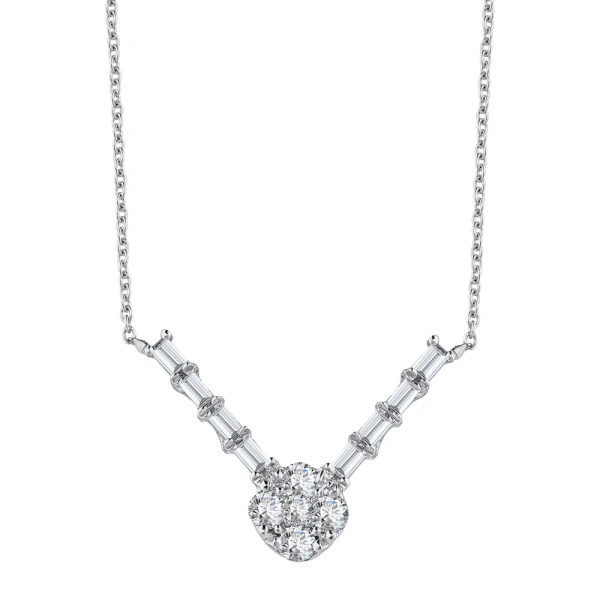 Diamant Baguette Halskette