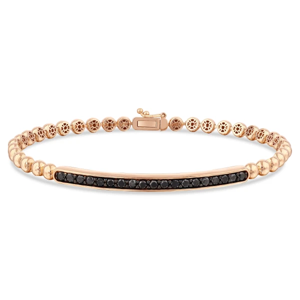 Schwarzes Diamant Unisex Armband