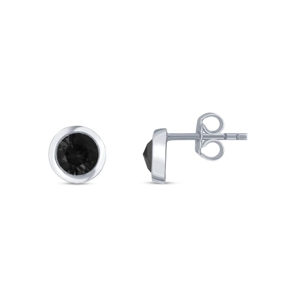 Schwarzer Diamant Herren Ohrring (Einzelstückpreis)