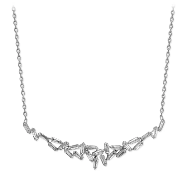 Baguette Diamant Pfeilbogen Kette