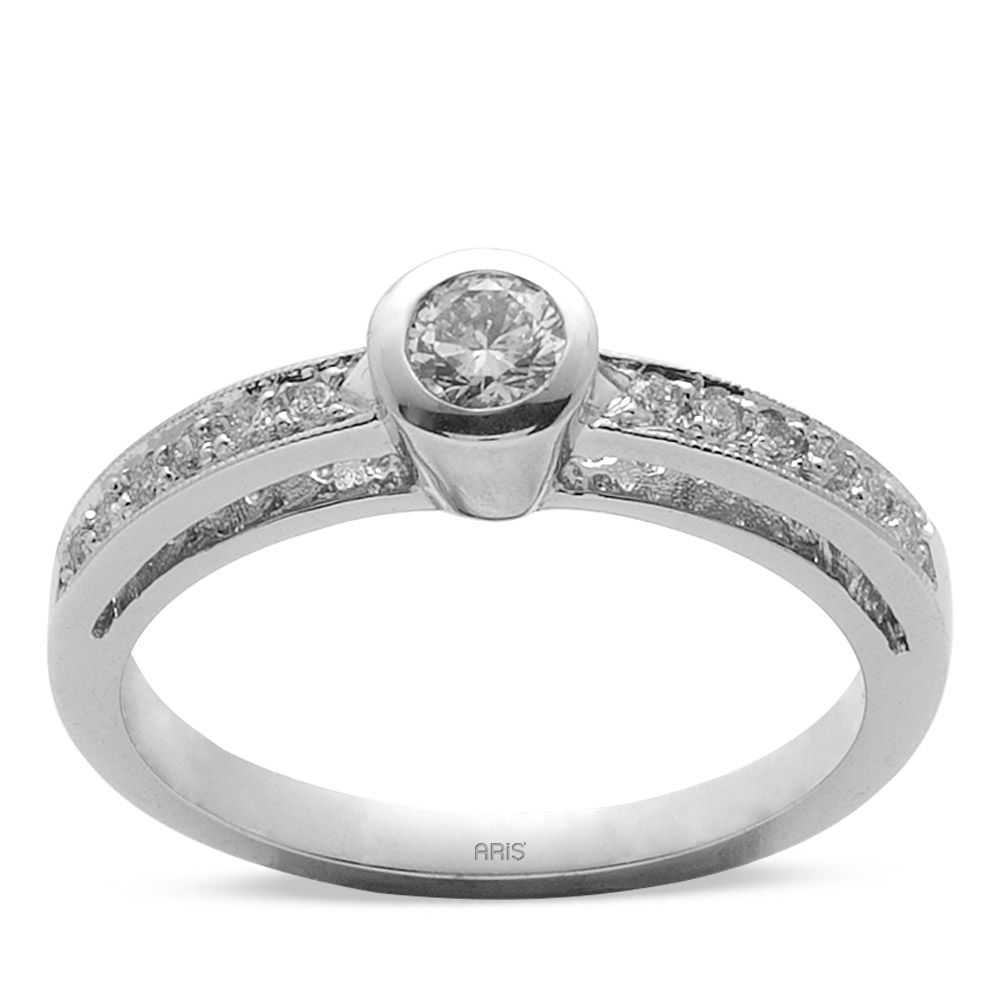 0,25 ct Diamant Solitärring