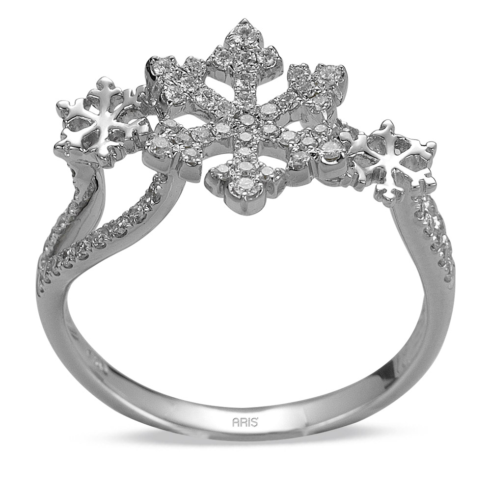 0,35 ct Diamant Schneeflocke Ring