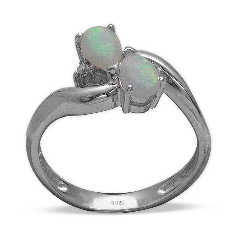 0,49 ct Opal Diamant Ring