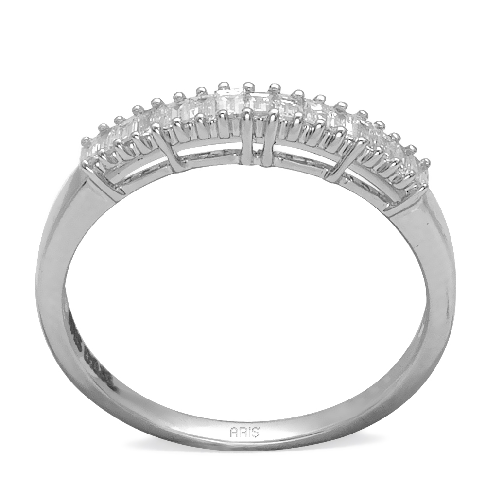 0,37 ct Diamant Baguette-Schliff Ring