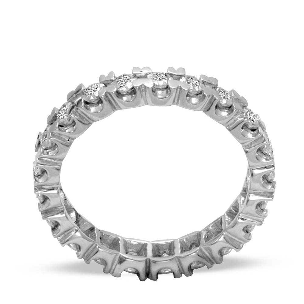 0,18 ct Diamant Memoire Ring