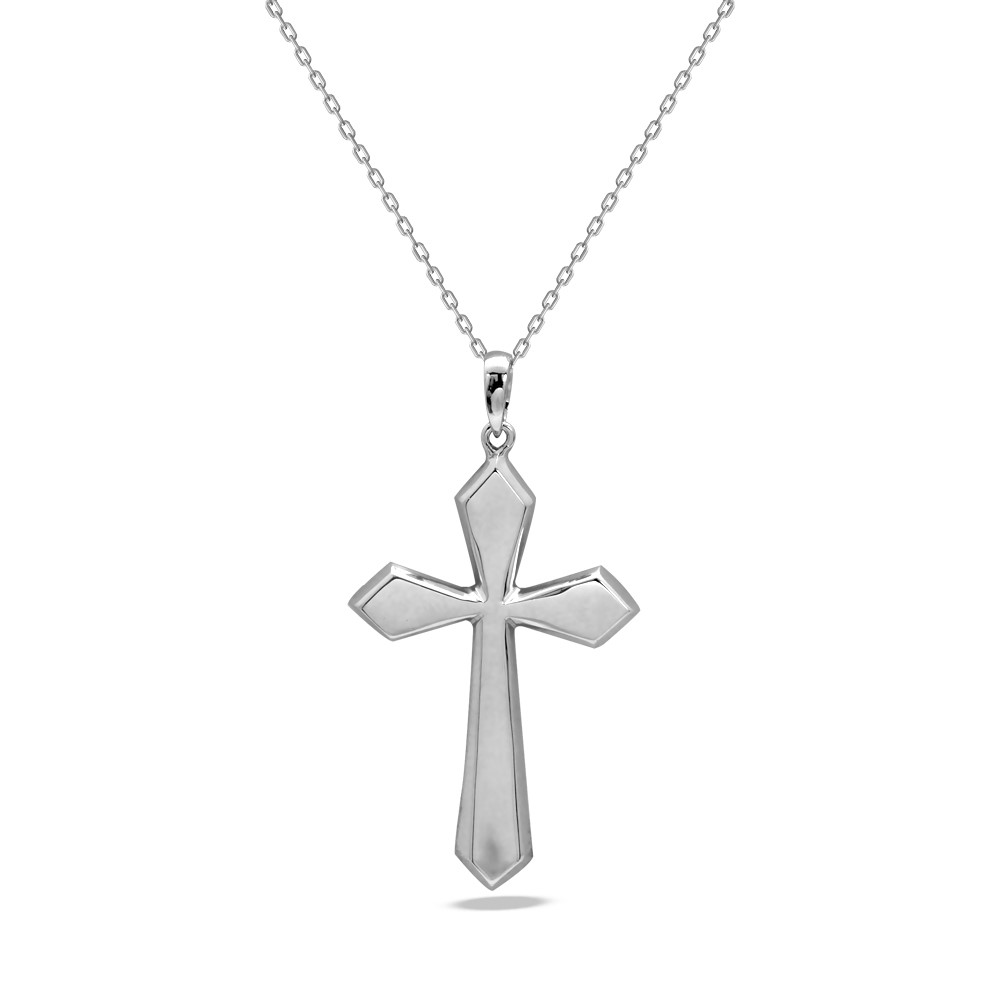 Kette mit Kreuz Anhänger aus 925 Silber - Aris Diamond