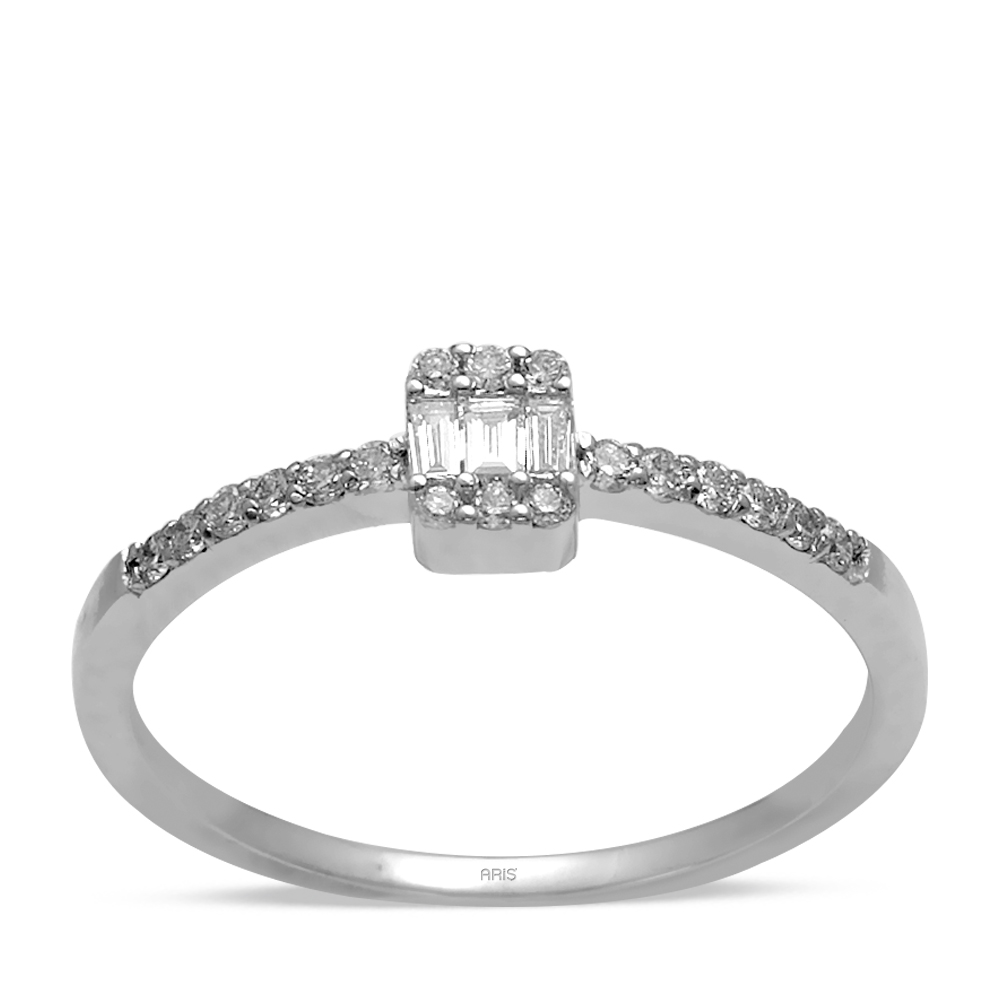 0,18 ct Diamant Baguette Ring