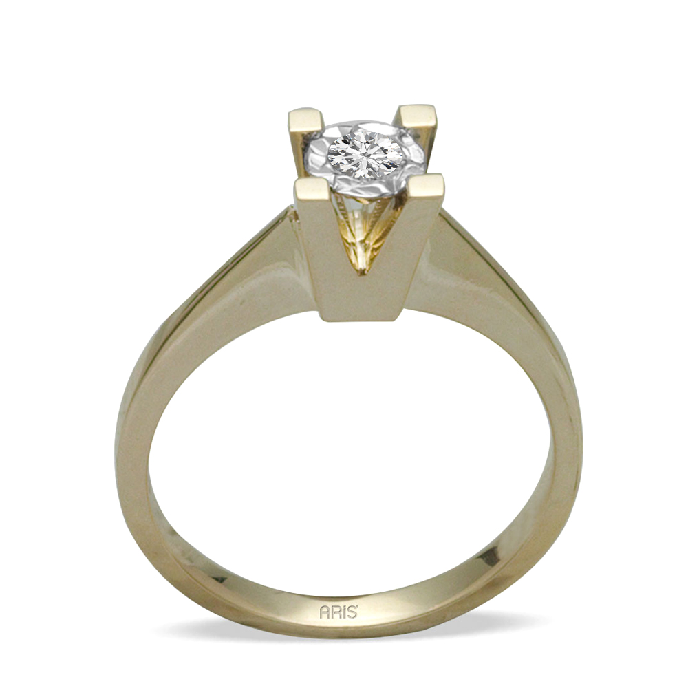 0,09 ct Diamant Miracle Solitärring (0,45 ct Ansicht)