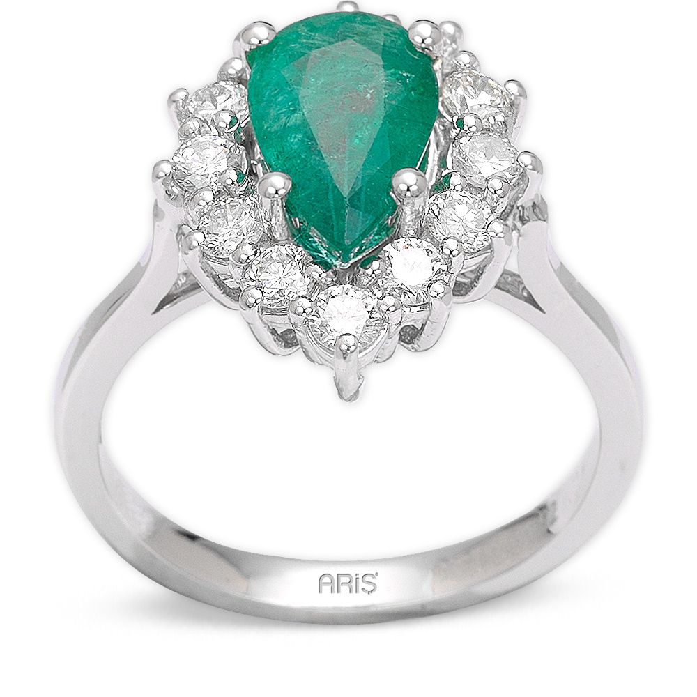 1,92 ct  Smaragd Ring