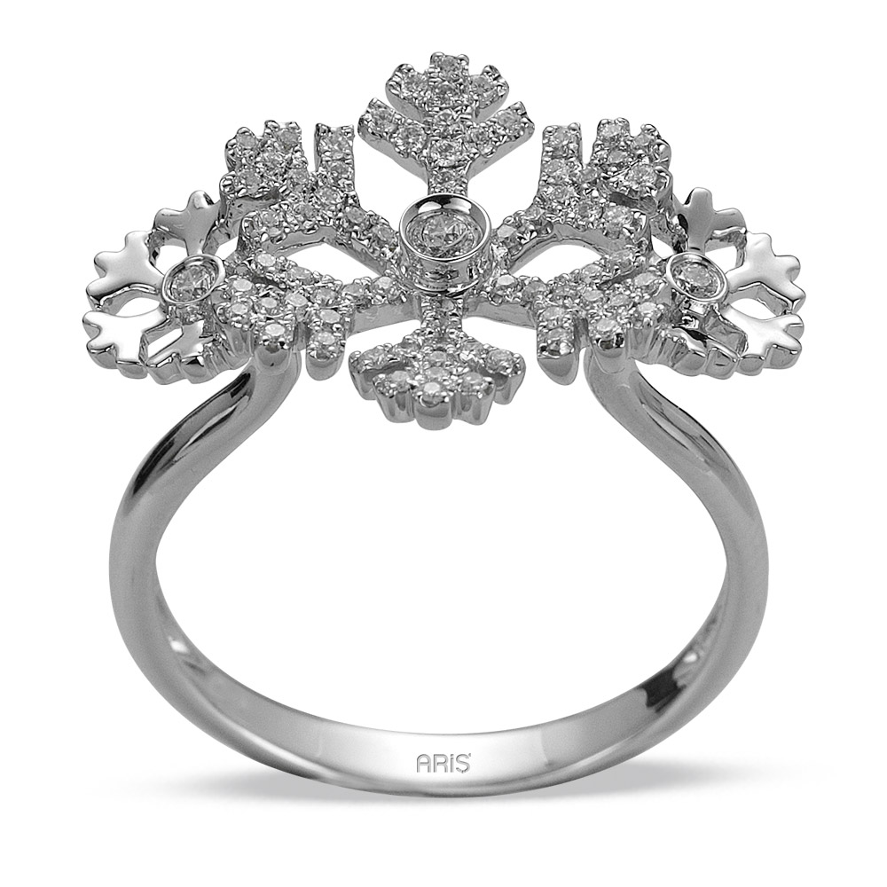 0,35 ct Diamant Schneeflocke Ring