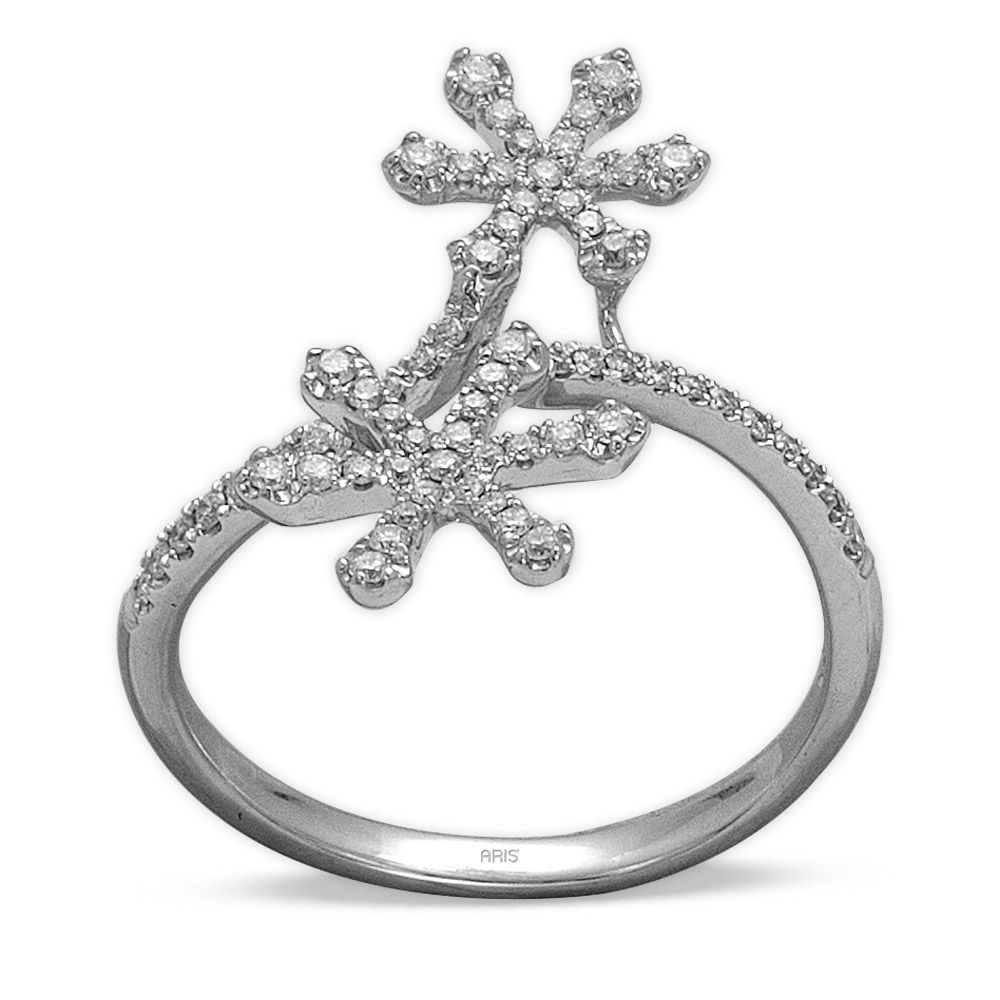 0,28 ct Diamant Schneeflocken Ring
