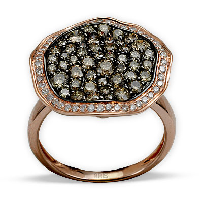 1,43 ct Braun Diamant Ring