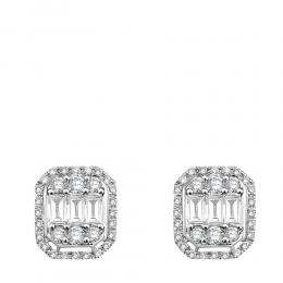 Diamant Baguette-Schliff Ohrring