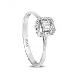 0,11 ct Diamant Baguette Ring
