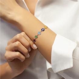 7 Chakra Armband mit Diamanten Lassen Sie Ihre Lebensenergie erneuern