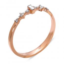 0,09 ct Diamant Baguette Ring