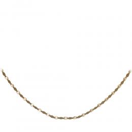 Goldkette Halskette Damen Schlichte gedrehte Kette aus Gelbgold 14 karat (585)
