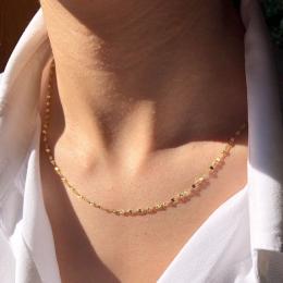 Goldkette Halskette Damen Schlichte gedrehte Kette aus Gelbgold 14 karat (585)