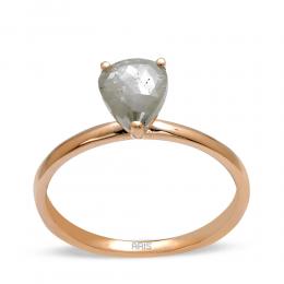 0,85 ct Rohdiamant Ring