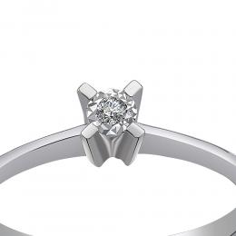 0,03 ct Diamant Miracle Solitärring (0,15 ct Ansicht)