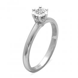 0,12 ct Diamant Miracle Solitärring (0,50 ct Ansicht)