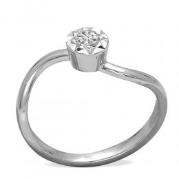0,11 ct Diamant Miracle Solitärring (0,45 ct Ansicht)